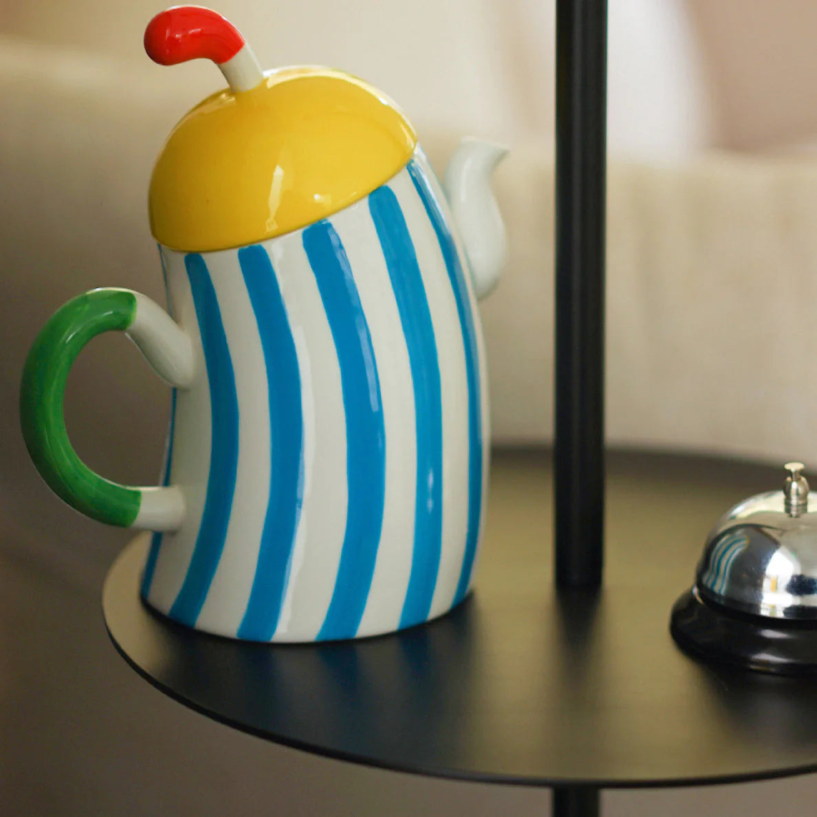 Ceramic Waist-Handle Teapot