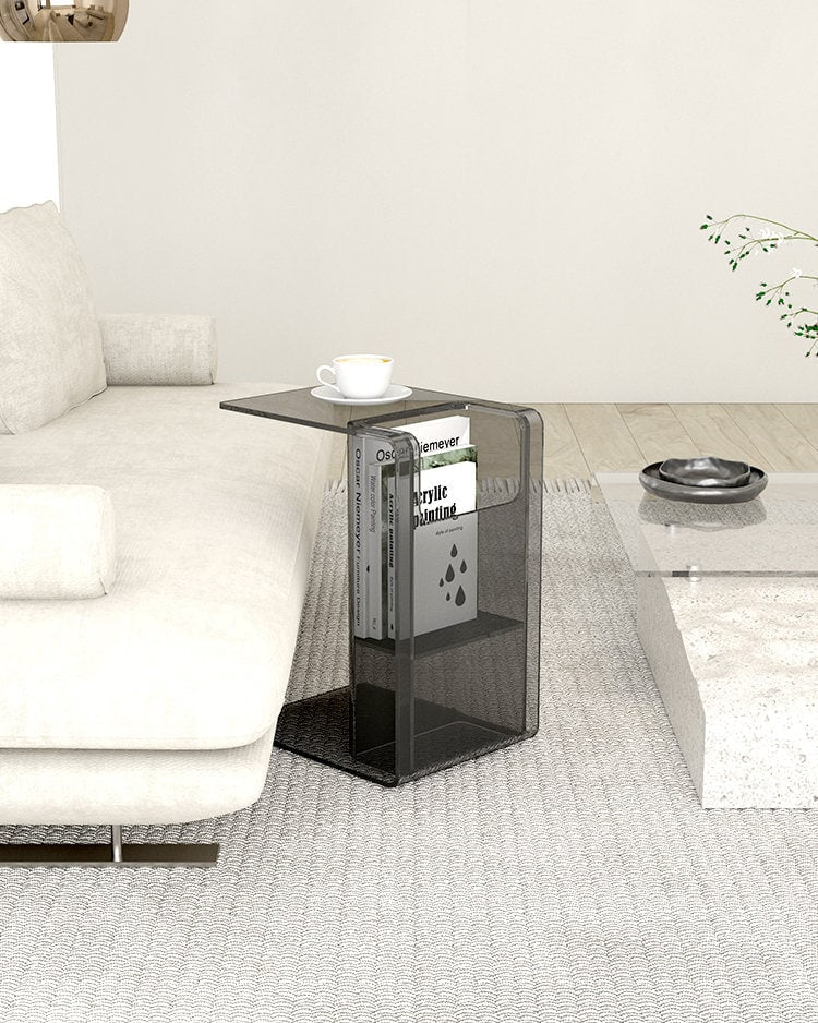 Acrylic Side Table Coffee Table 2 Way Use