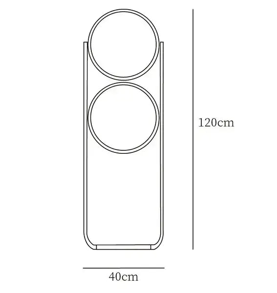 GLOBE DOUBLE FLOOR LAMP