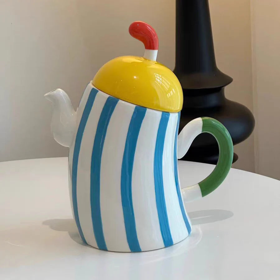 Ceramic Waist-Handle Teapot