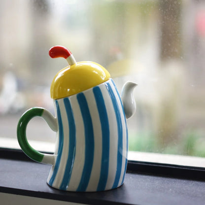 Ceramic Waist-Handle Teapot