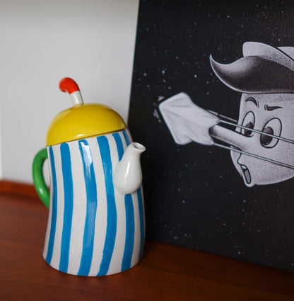 Ceramic Waist-Handle Teapot