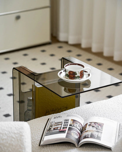 Acrylic Side Table Coffee Table 2 Way Use