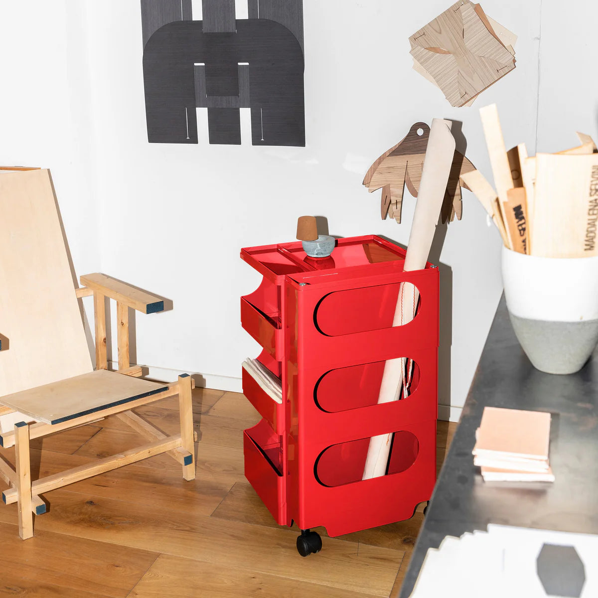 Boby Office Trolley - 28.9" H