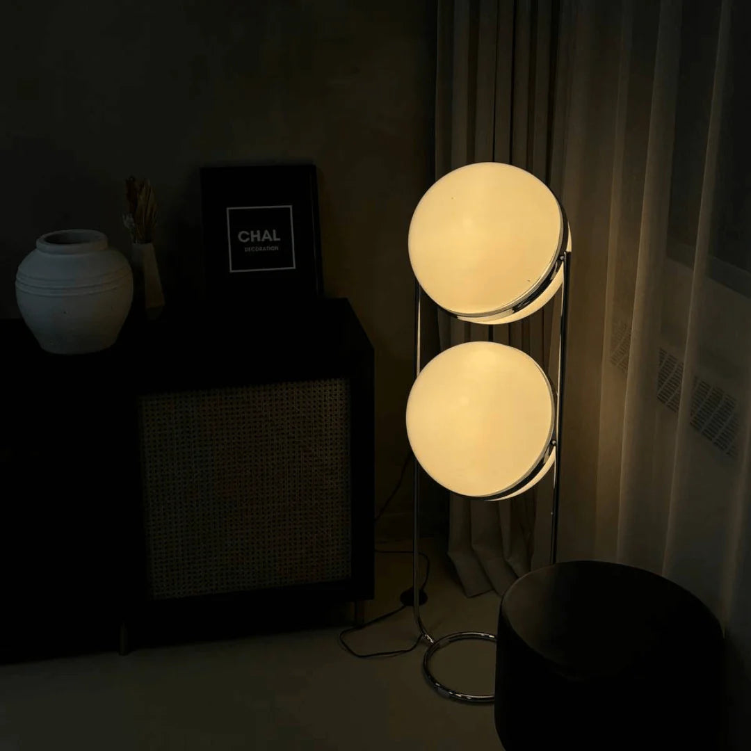GLOBE DOUBLE FLOOR LAMP