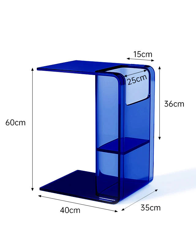 Acrylic Side Table Coffee Table 2 Way Use