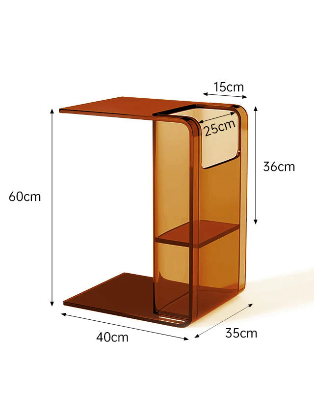 Acrylic Side Table Coffee Table 2 Way Use