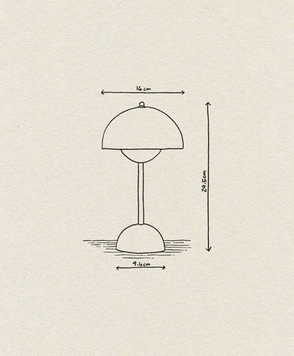 &Tradition Flowerpot VP9 - Portable Table Lamp