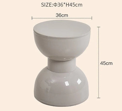 KNOTTI – Plastic Bowknot Side Table Stool